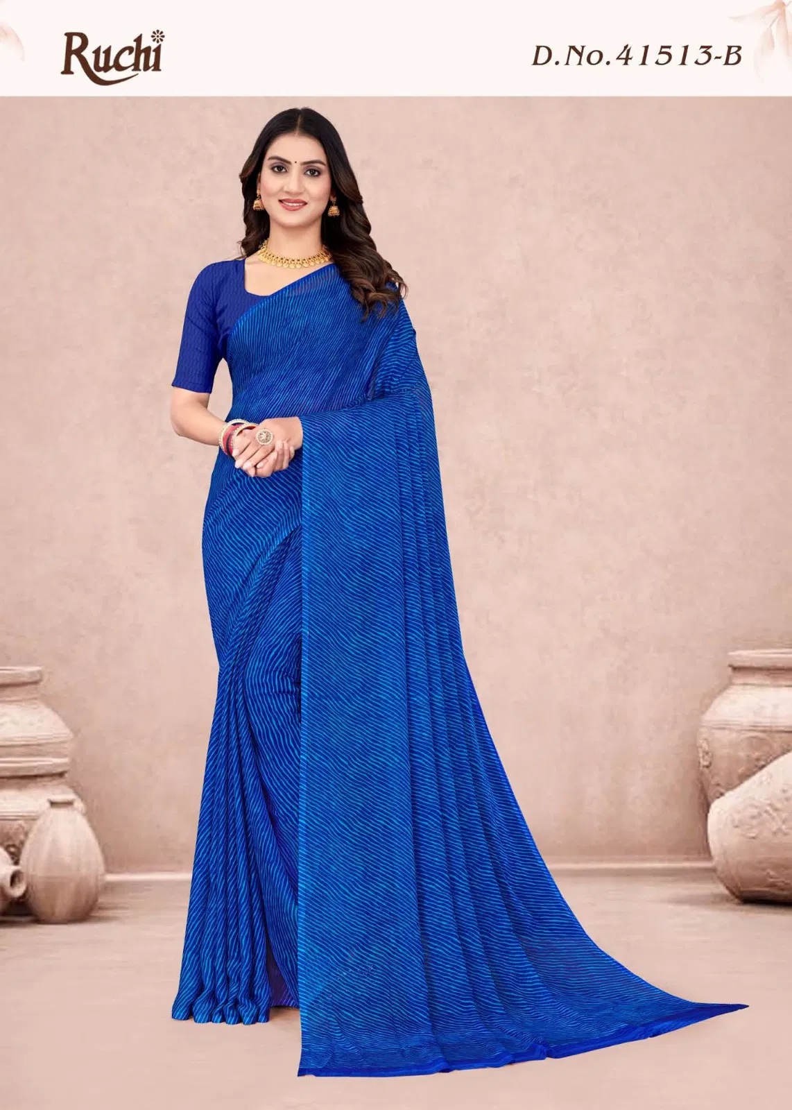 Star Chiffon Lehriya Vol 13 By Ruchi Chiffon Saree Orders In India
